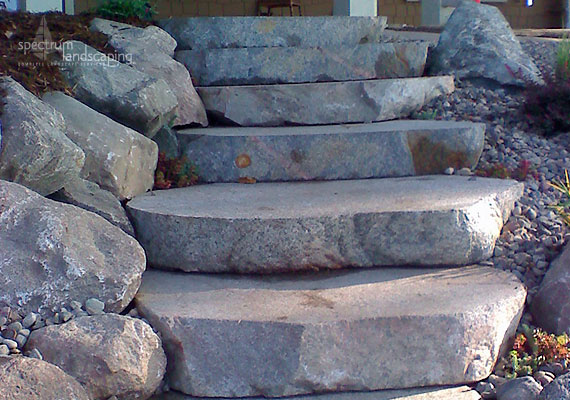 stairway by Spectrum Landscaping